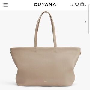 Cuyana Leather Tote Bag